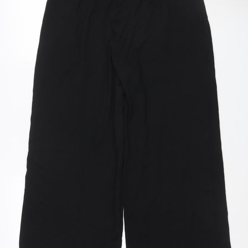 Marks and Spencer Women Black Size 16 Short Straight Leg Trousers