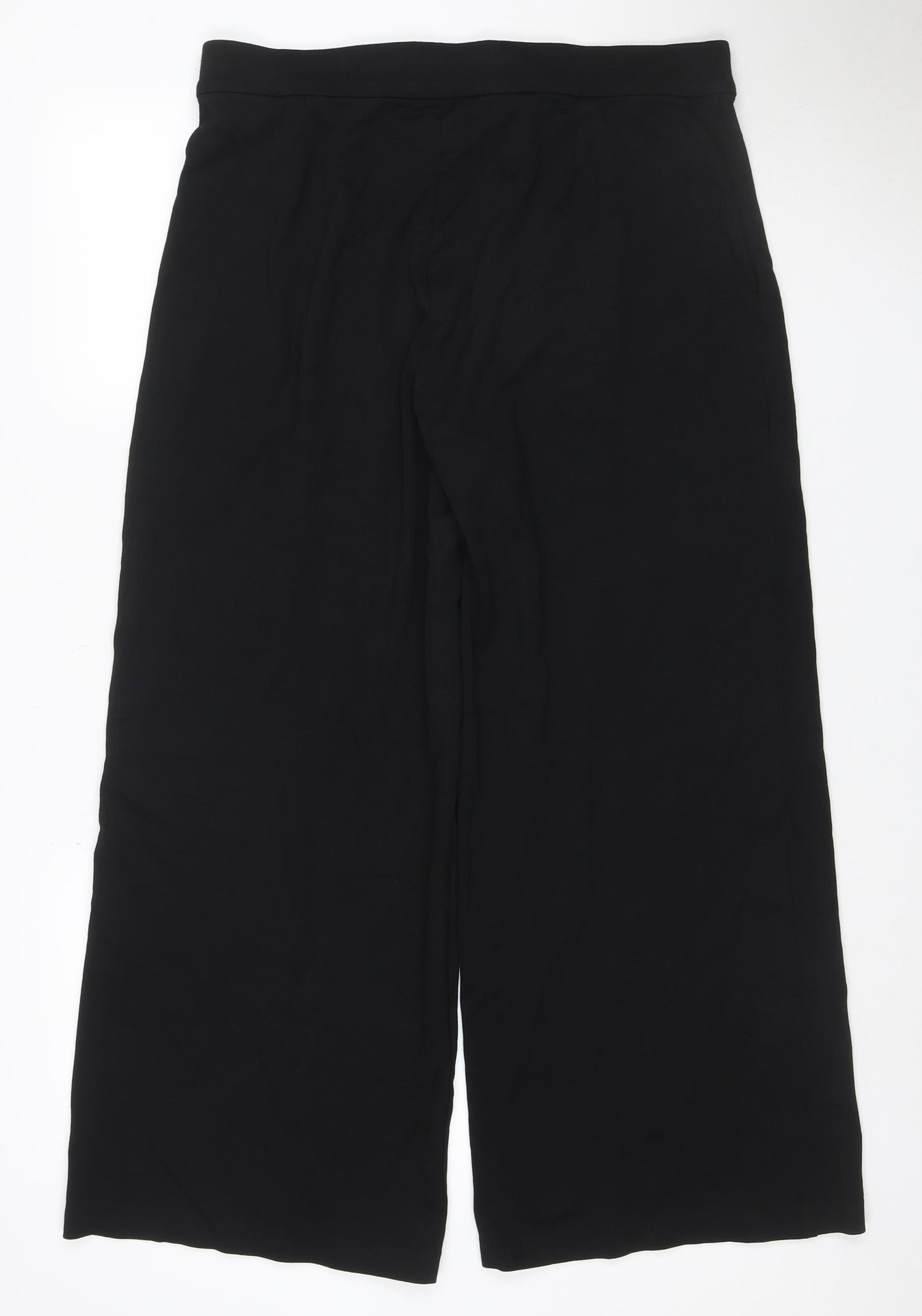 Marks and Spencer Women Black Size 16 Short Straight Leg Trousers