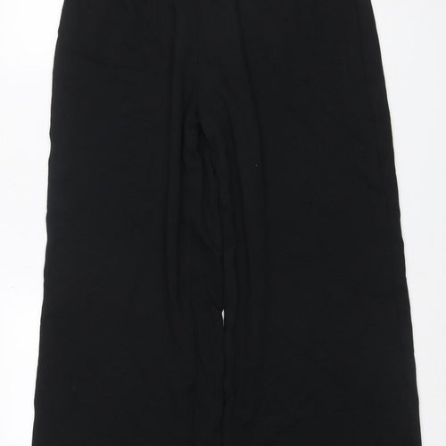 Marks and Spencer Women Black Size 16 Short Straight Leg Trousers