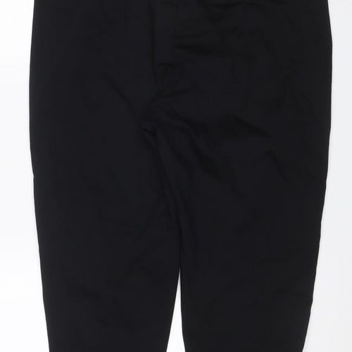 Marks & Spencer Women's Black UK 20 Regular Straight Stretch Trousers