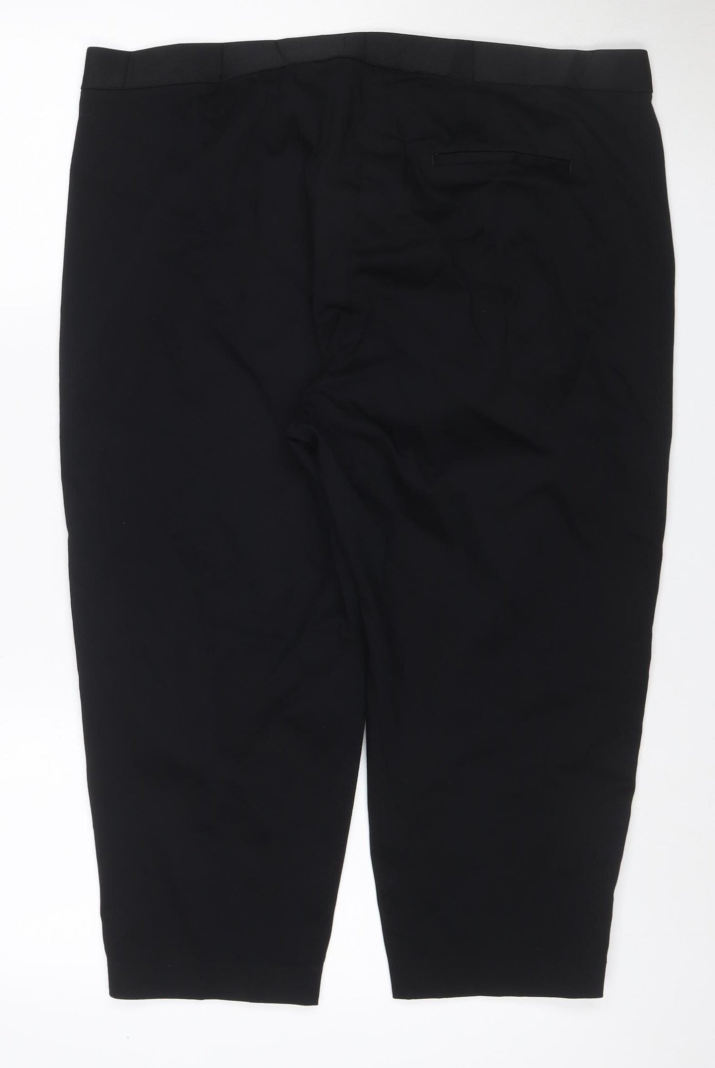 Marks & Spencer Women's Black UK 20 Regular Straight Stretch Trousers