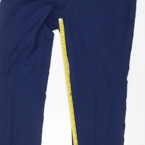 Marks & Spencer Men Blue 38/31 Skinny Dress Trousers Smart Formal