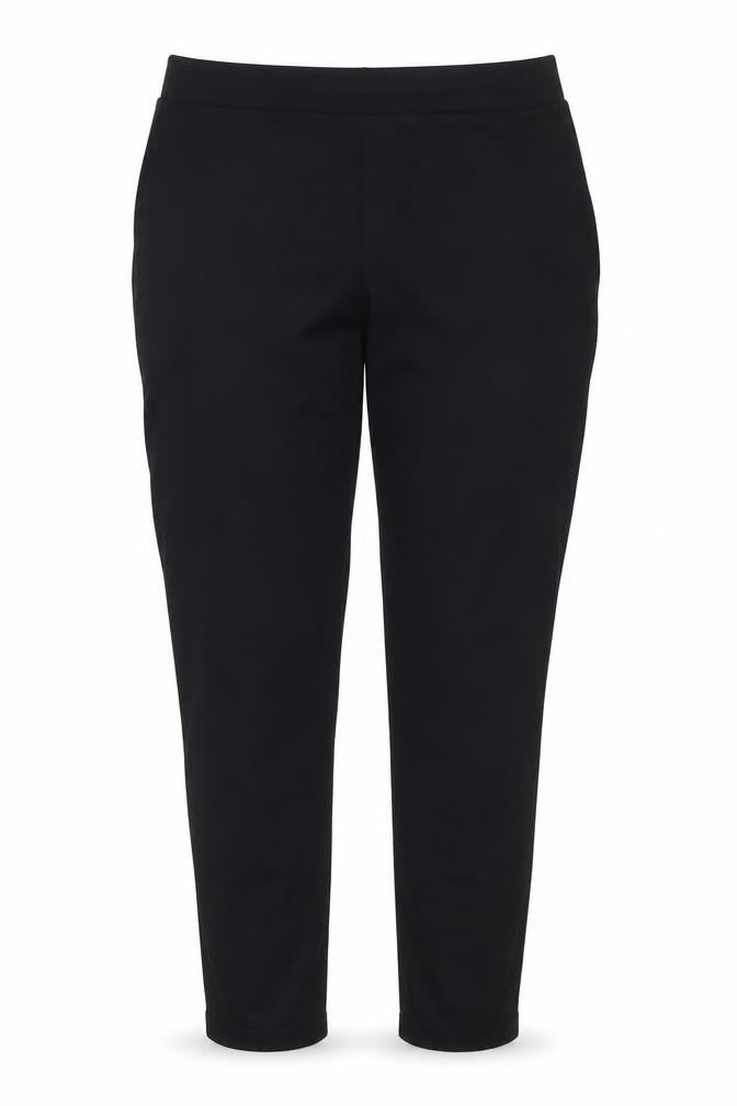 M&S Women’s Black Side Stripe Wide-Leg Stretch Trousers UK 14
