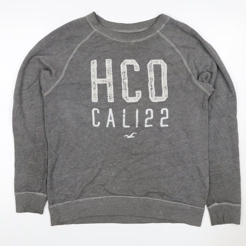 Hollister Women’s Grey XS Pullover Sweatshirt HCO Cali 22 Lace Logo