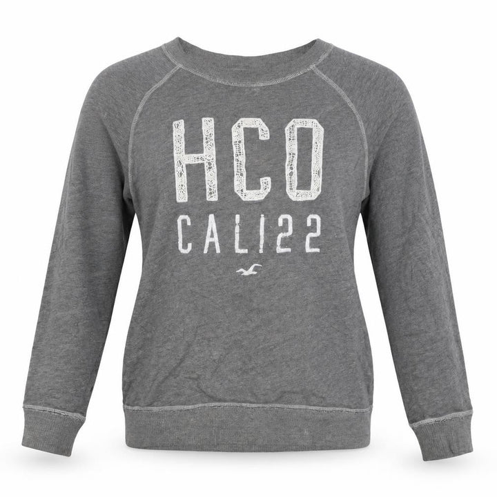 Hollister Women’s Grey XS Pullover Sweatshirt HCO Cali 22 Lace Logo
