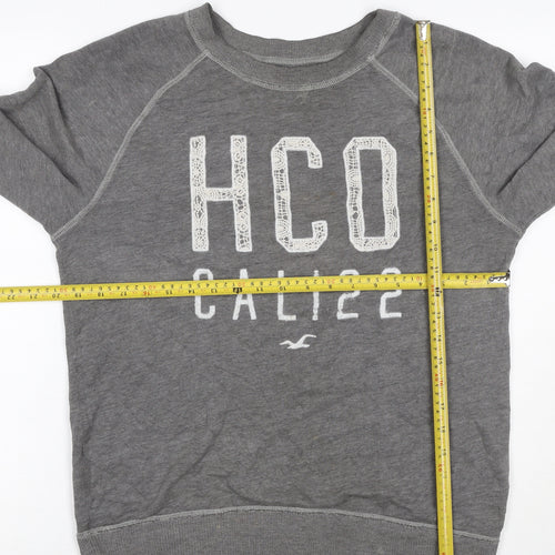 Hollister Women’s Grey XS Pullover Sweatshirt HCO Cali 22 Lace Logo