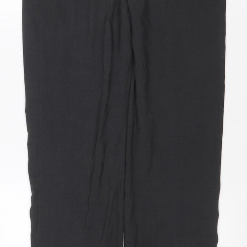 Marks & Spencer Women Black Size 10 Regular Straight Dress Trousers