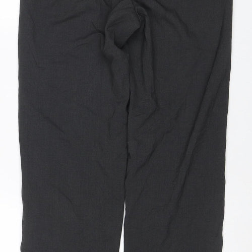 Marks & Spencer Women Black Size 10 Regular Straight Dress Trousers