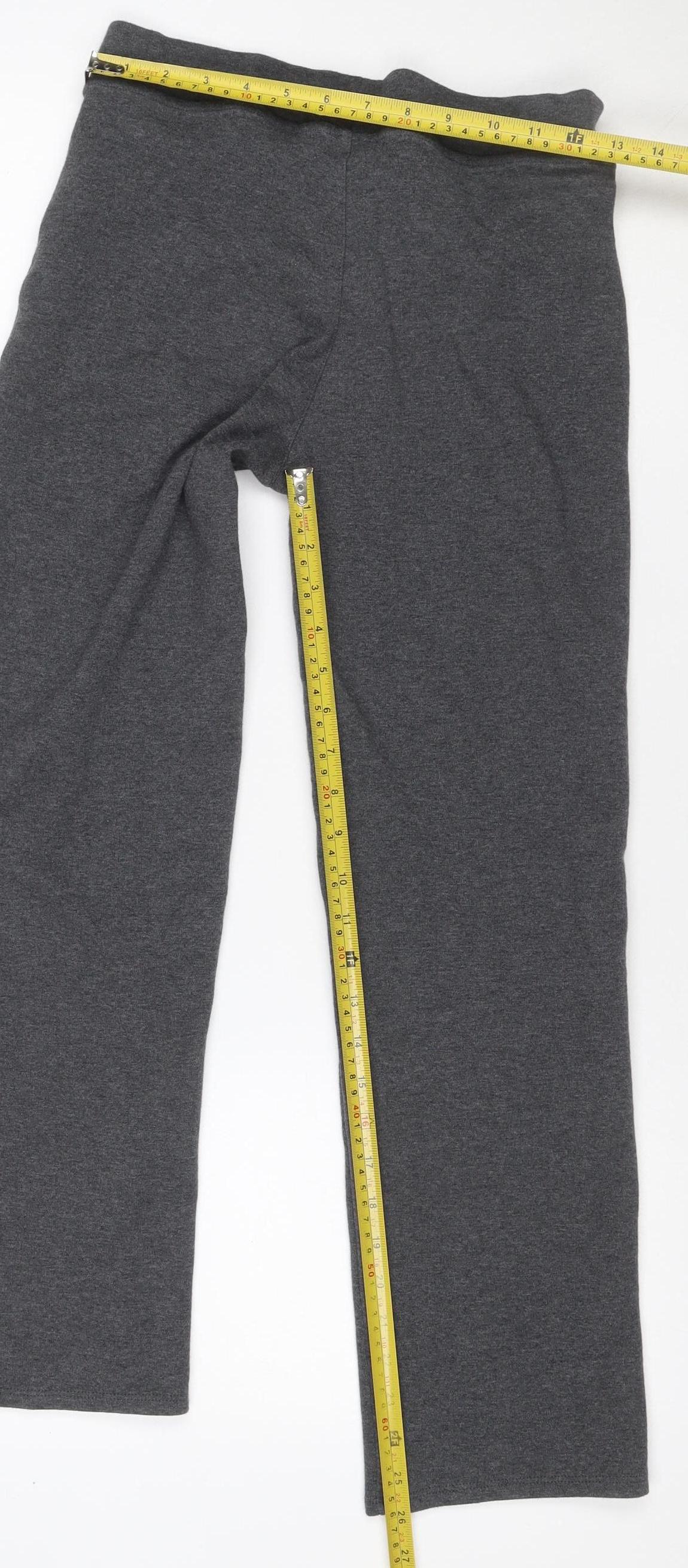 Marks and Spencer Teens Grey Size 12 Cotton Blend Jogger Trousers