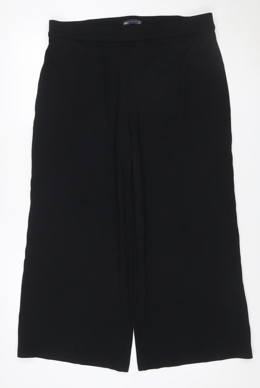 Marks and Spencer Unisex Black 38 Short Stretch Dress Trousers