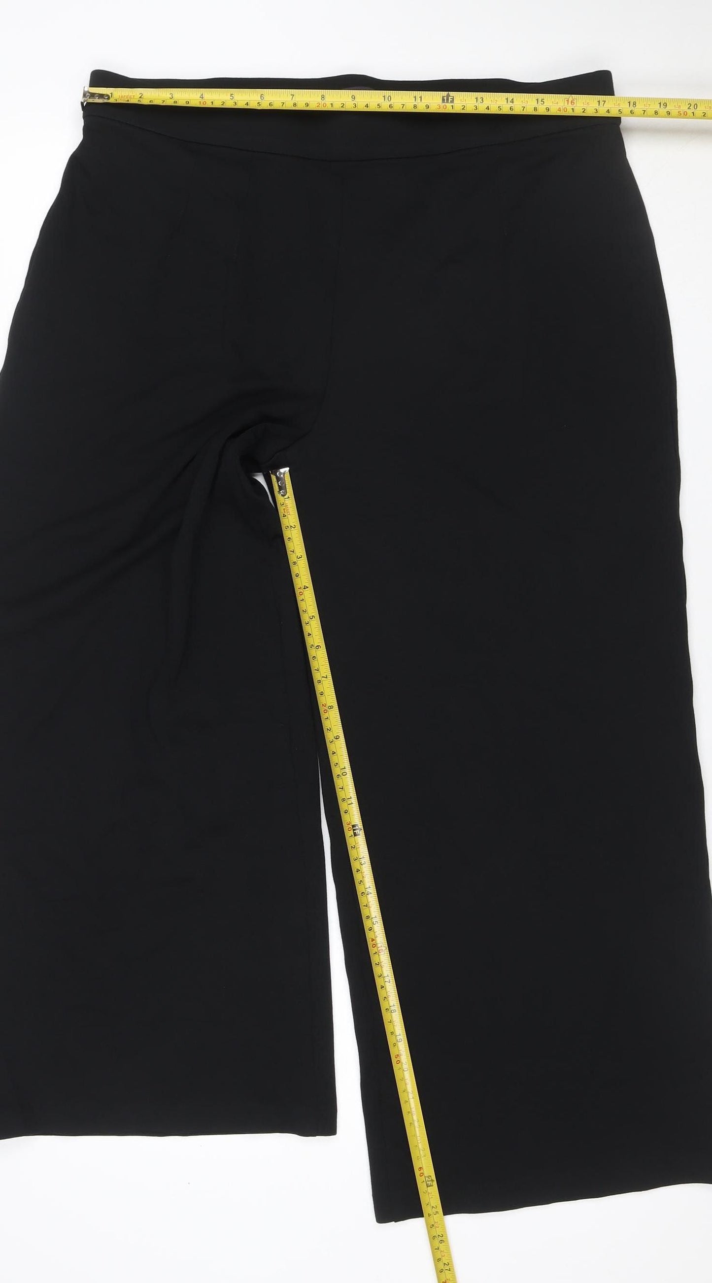 Marks and Spencer Unisex Black 38 Short Stretch Dress Trousers