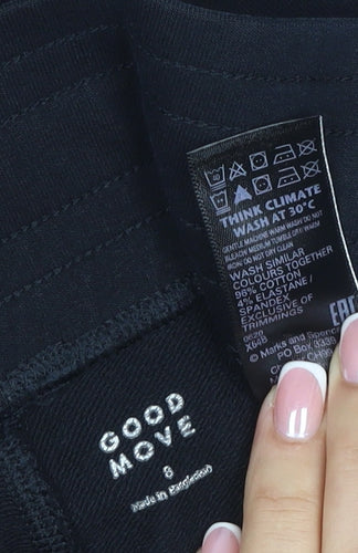 Marks and Spencer Goodmove Women’s Black UK 8 Jogger Activewear Trousers