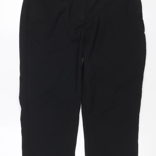 M&S Collection Women’s Black Size 14 Stretch Straight Work Trousers