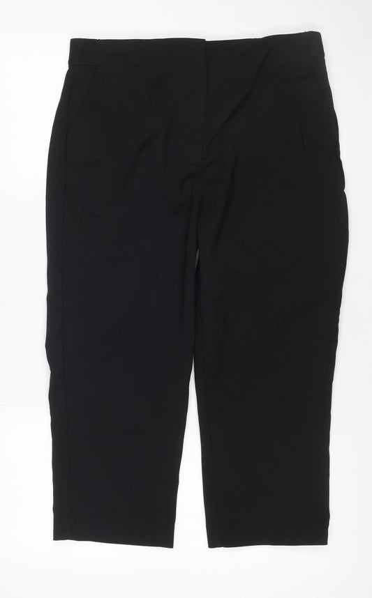 M&S Collection Women’s Black Size 14 Stretch Straight Work Trousers