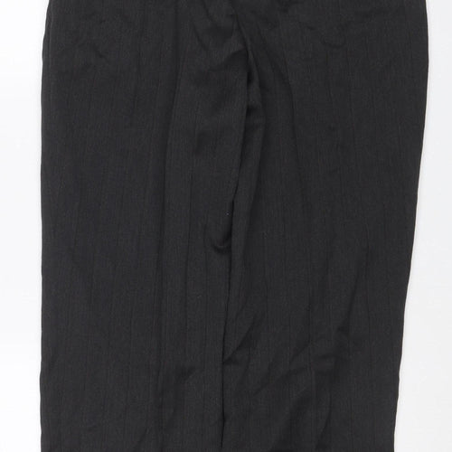 Marks and Spencer Men's Black 32in Wool Blend Dress Trousers Straight