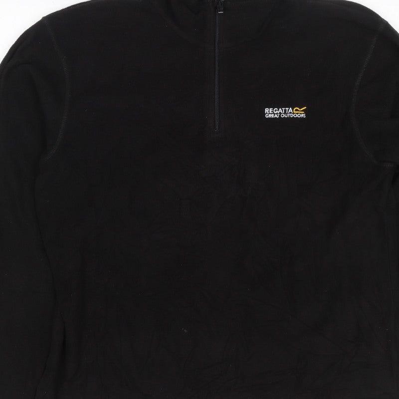 Regatta Men’s Black M 1/2 Zip Fleece Sweatshirt Outdoor