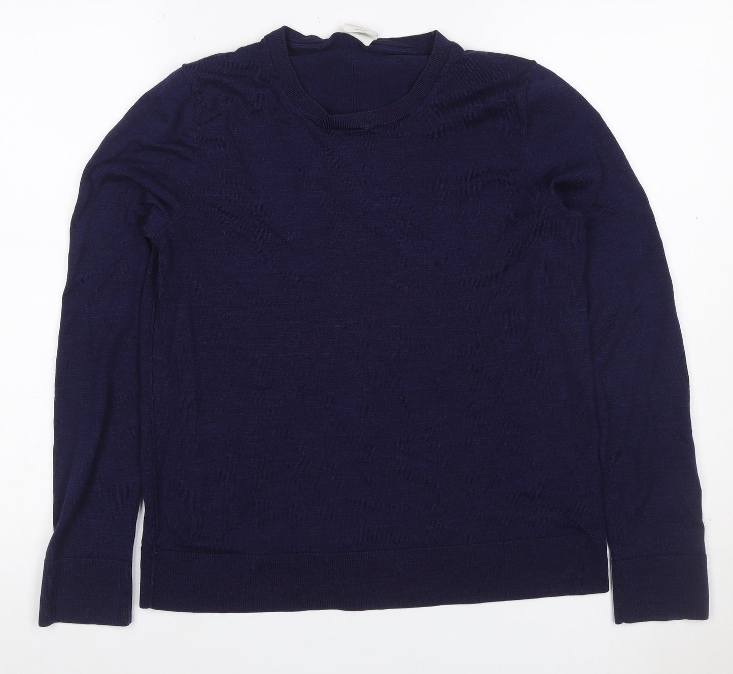 Gap Women’s Navy Blue Merino Wool Crew Neck Pullover Jumper Size L
