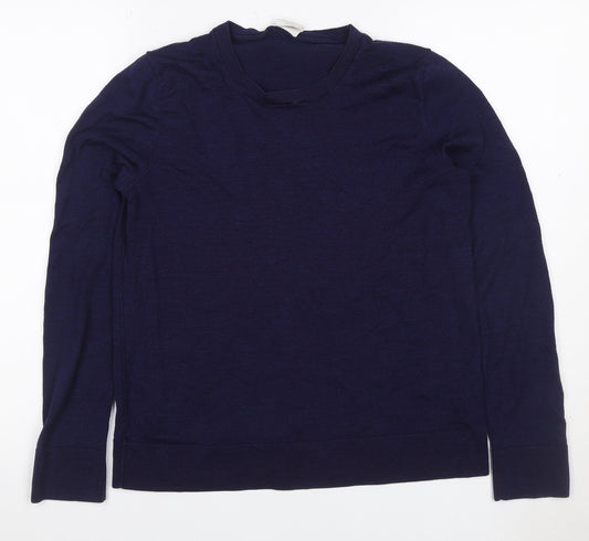 Gap Women’s Navy Blue Merino Wool Crew Neck Pullover Jumper Size L