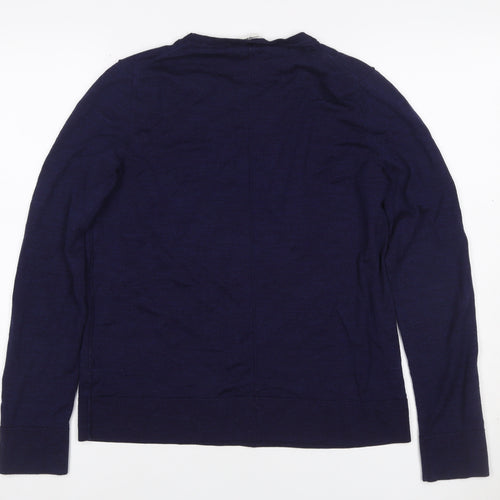 Gap Women’s Navy Blue Merino Wool Crew Neck Pullover Jumper Size L