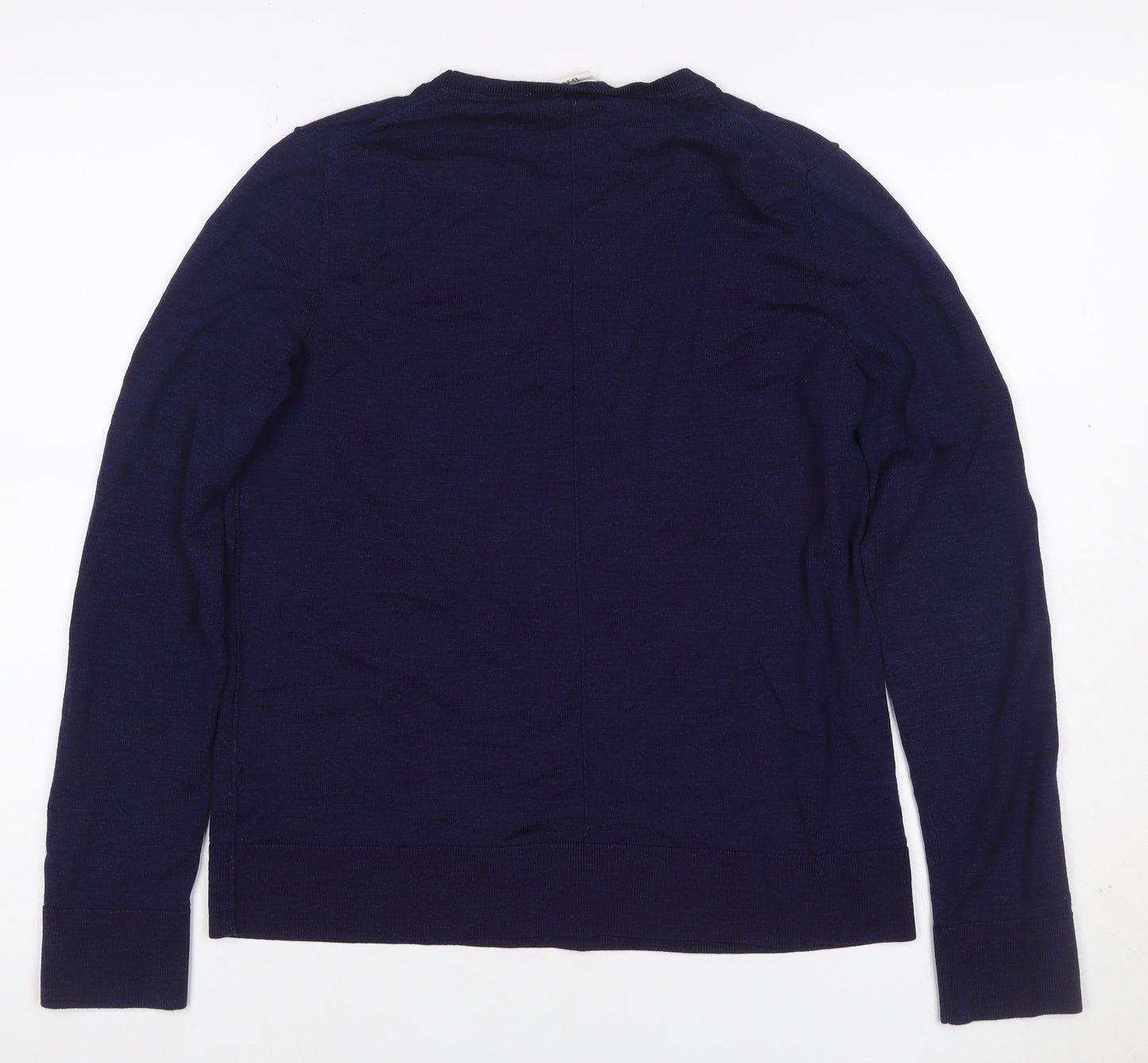 Gap Women’s Navy Blue Merino Wool Crew Neck Pullover Jumper Size L