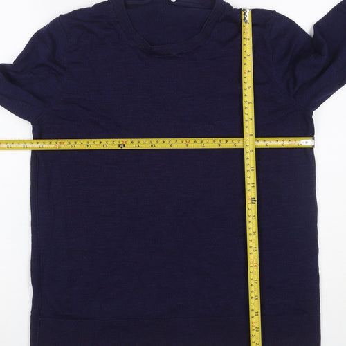 Gap Women’s Navy Blue Merino Wool Crew Neck Pullover Jumper Size L