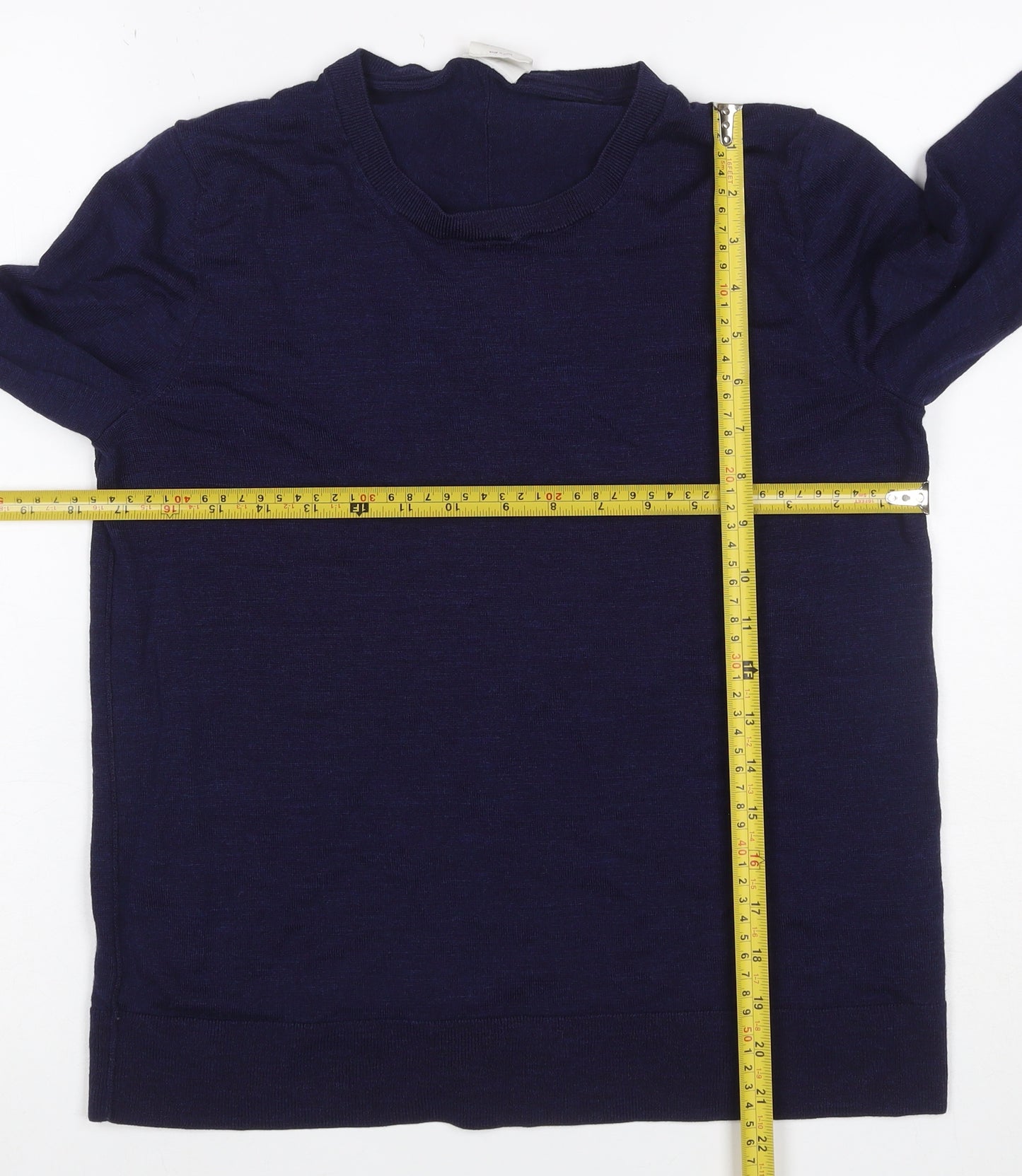 Gap Women’s Navy Blue Merino Wool Crew Neck Pullover Jumper Size L