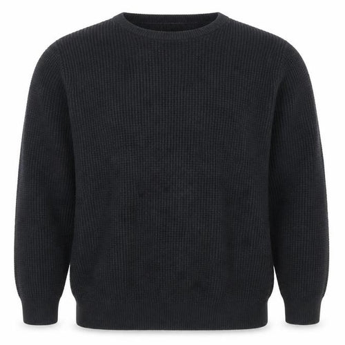 Mantaray Men’s Black XL Cotton Crew Neck Knit Pullover Jumper
