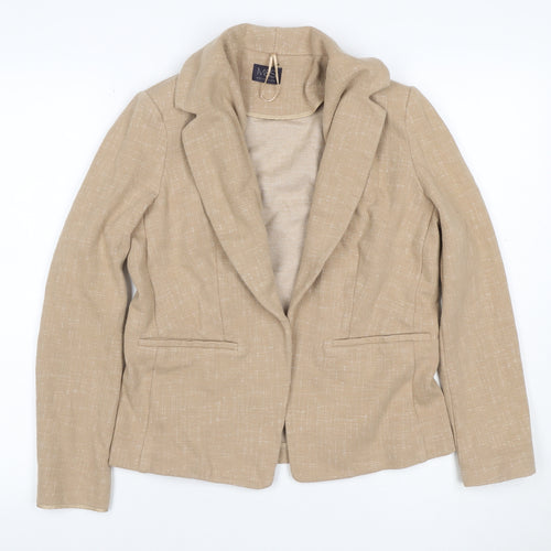 Marks and Spencer Women’s Beige UK 12 Stretch Cotton Blend Blazer