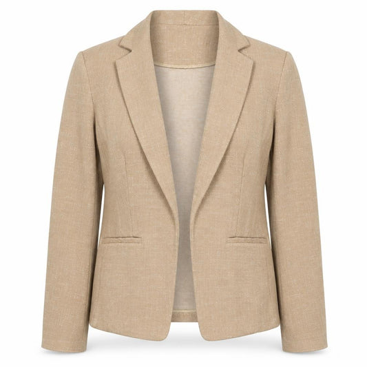 Marks and Spencer Women’s Beige UK 12 Stretch Cotton Blend Blazer