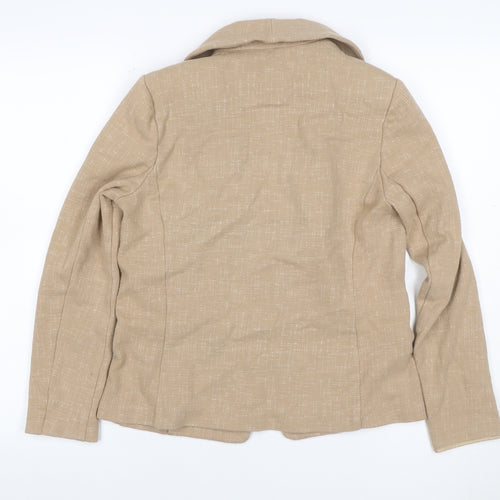 Marks and Spencer Women’s Beige UK 12 Stretch Cotton Blend Blazer