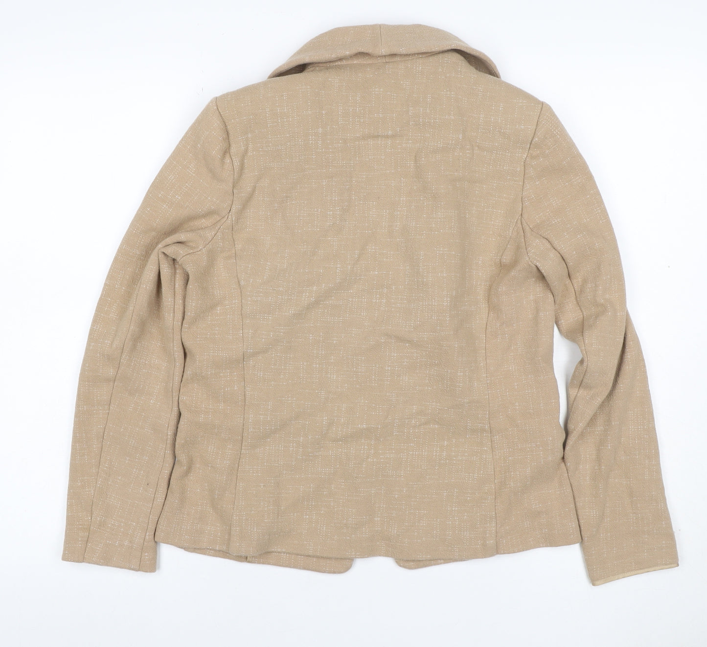 Marks and Spencer Women’s Beige UK 12 Stretch Cotton Blend Blazer