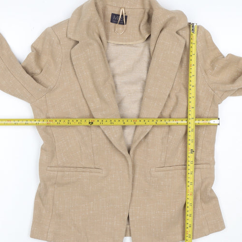 Marks and Spencer Women’s Beige UK 12 Stretch Cotton Blend Blazer