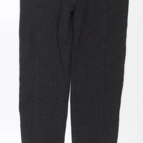 Marks & Spencer Women's Black UK 8 Long Stretch Slim Trousers