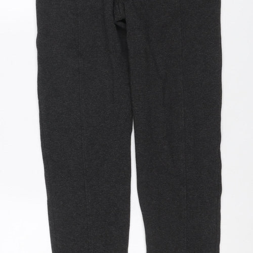 Marks & Spencer Women's Black UK 8 Long Stretch Slim Trousers