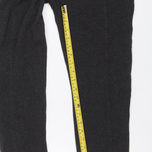 Marks & Spencer Women's Black UK 8 Long Stretch Slim Trousers