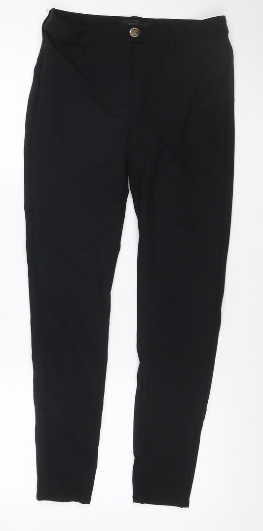 River Island Women’s Black Size 8 Skinny Stretch Trousers