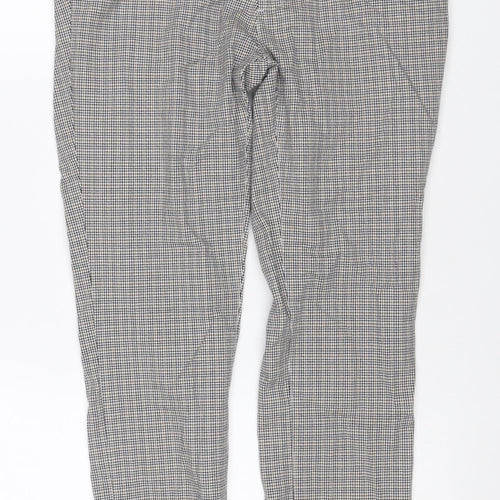 Topman Men’s Grey Check Stretch Skinny Trousers W32 L30