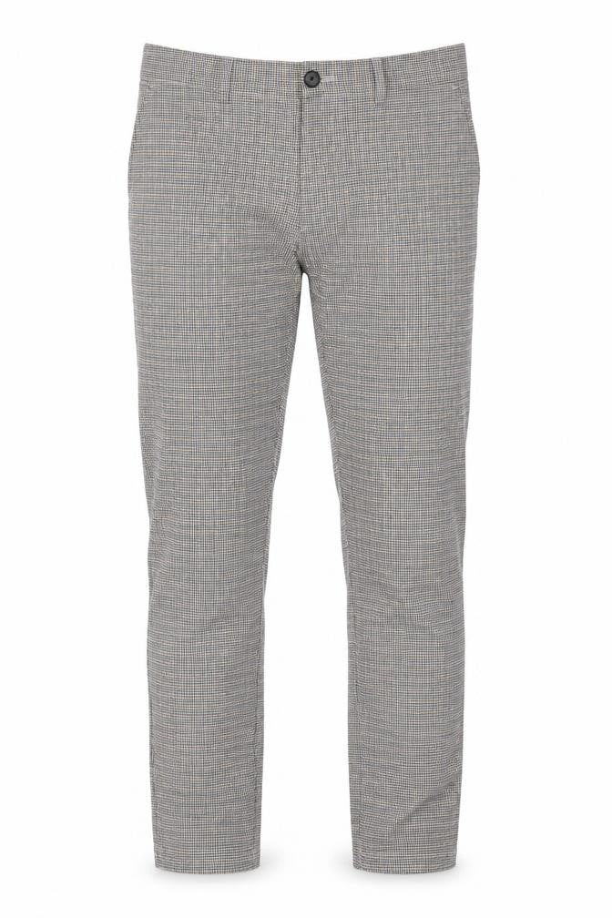 Topman Men’s Grey Check Stretch Skinny Trousers W32 L30