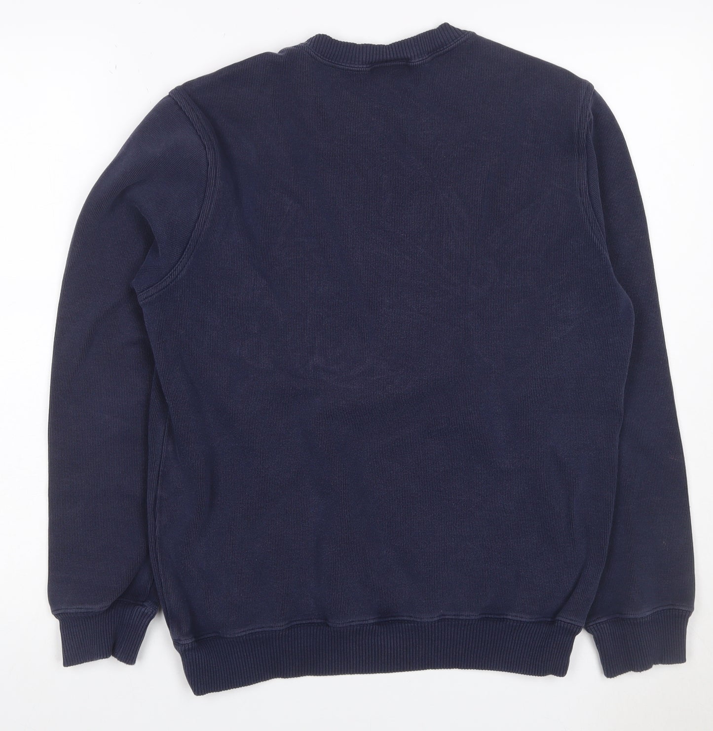Lacoste Men’s Blue M Crew Neck Logo Pullover Sweatshirt