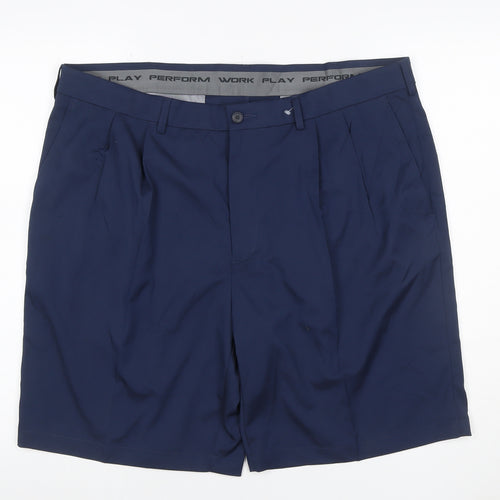 Roundtree & Yorke Men’s Blue Performance Stretch Shorts 40in