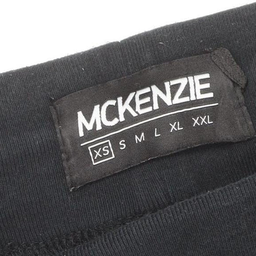 McKenzie Men’s Black XS Jogger Sweatpants Cotton Blend Drawstring