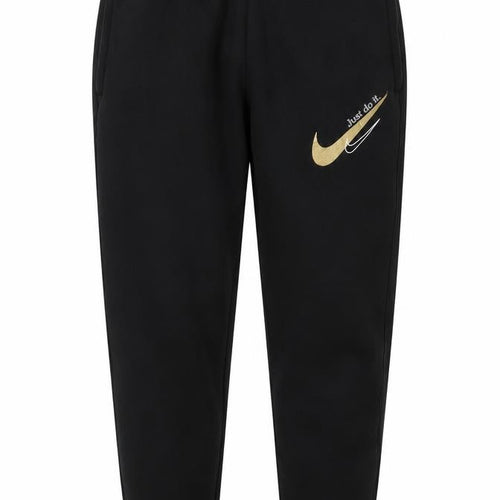 Nike Men’s Black S Jogger Sweatpants Gold Just Do It Drawstring