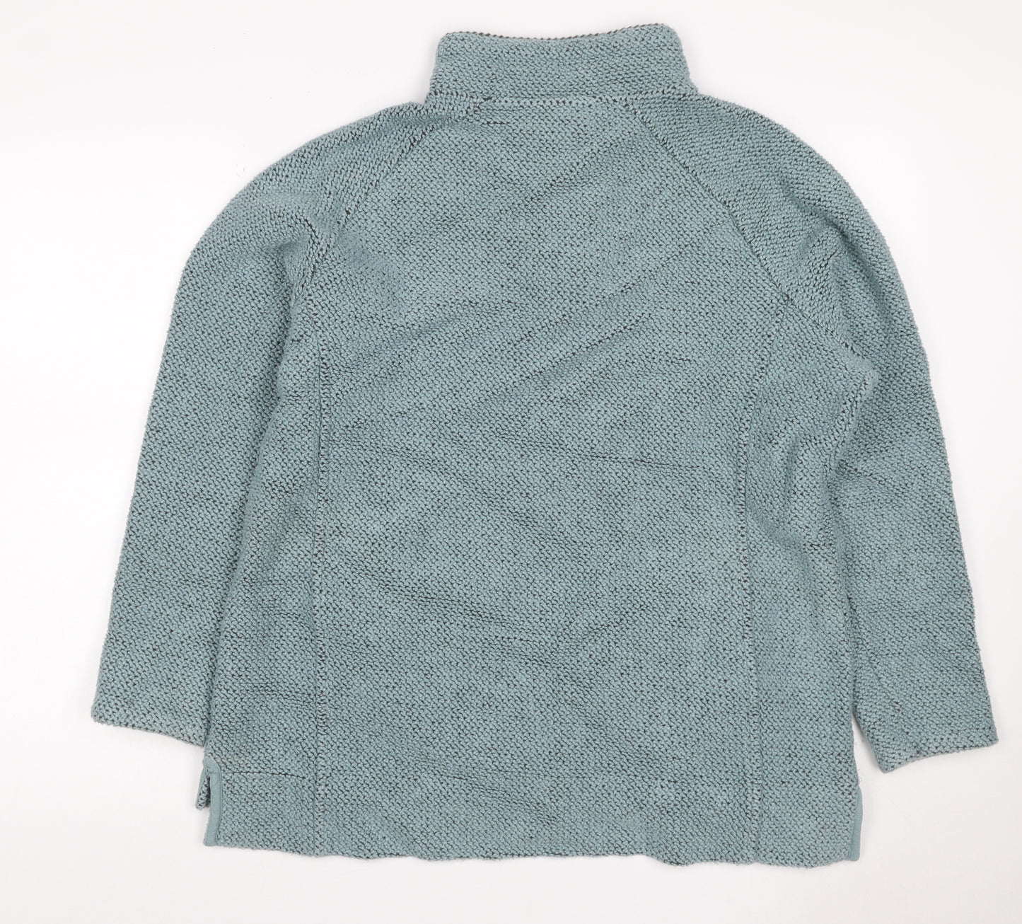 Weird Fish Womens Blue Size 16 1/4 Zip Fleece Sweatshirt Pockets