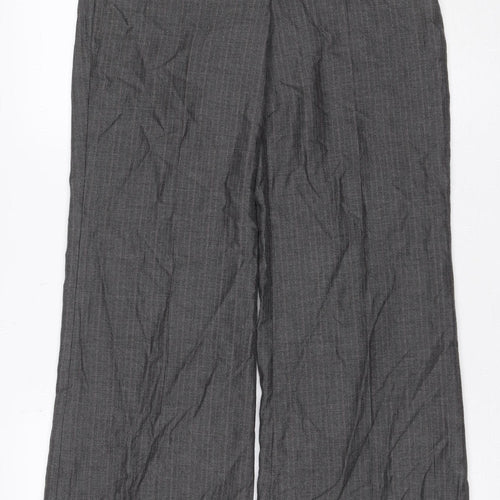 Next Women’s Grey Size 8R Straight Leg Tailored Dress Trousers