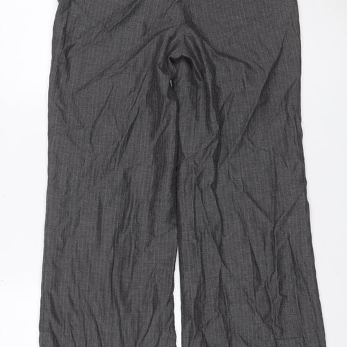 Next Women’s Grey Size 8R Straight Leg Tailored Dress Trousers