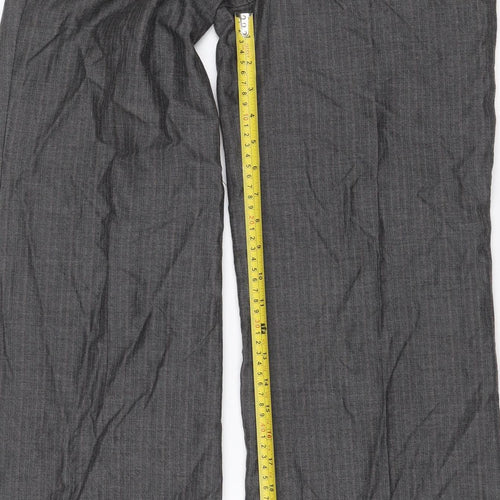 Next Women’s Grey Size 8R Straight Leg Tailored Dress Trousers