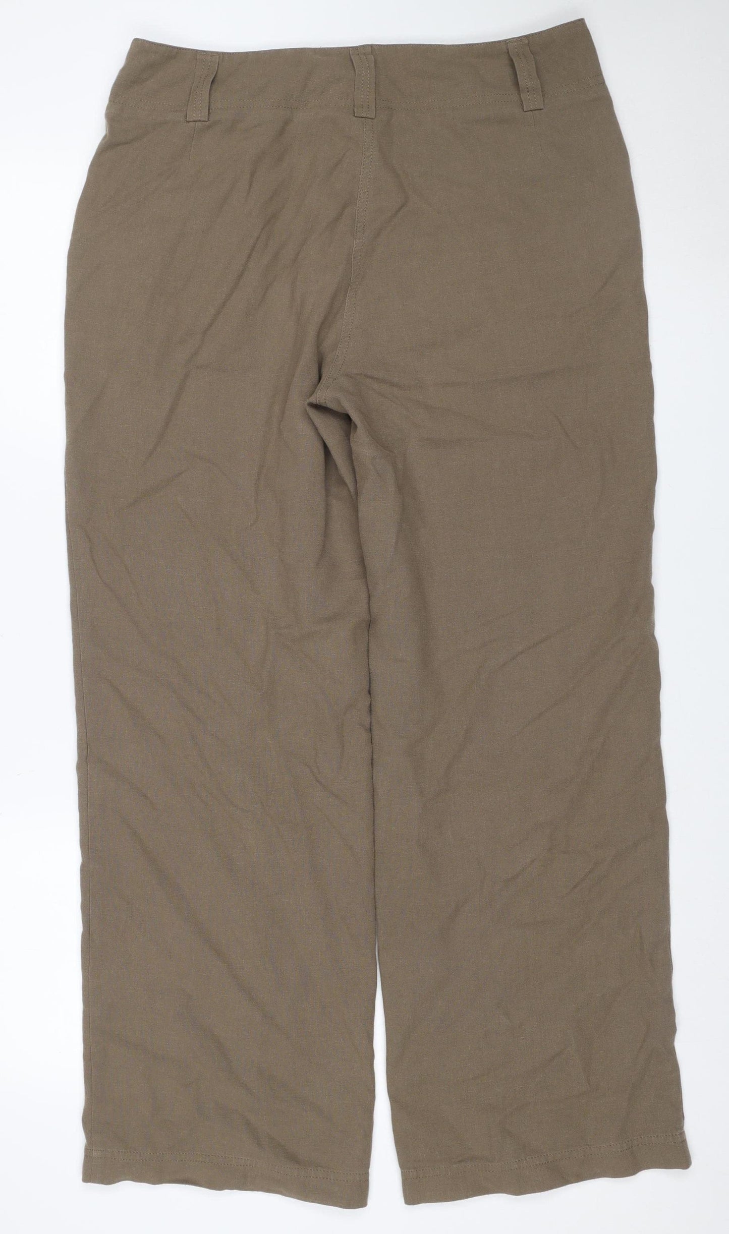 Rohan Women’s Brown Size 14 Travel Linen Wide Leg Trousers