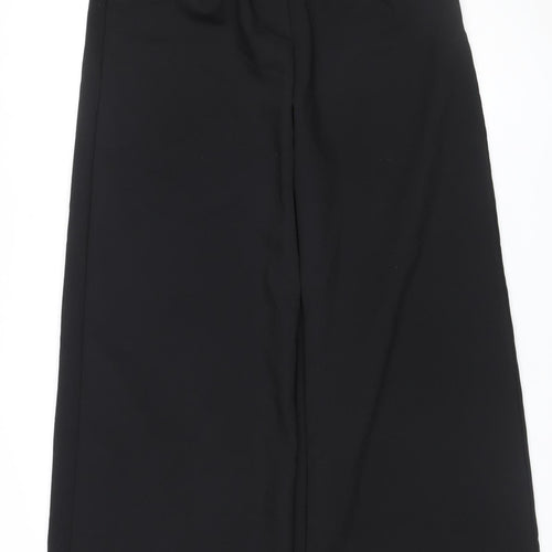 Nasty Gal Women’s Black UK 16 Wide-Leg Tailored Trousers Buckle Detail