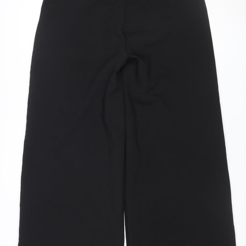 Nasty Gal Women’s Black UK 16 Wide-Leg Tailored Trousers Buckle Detail