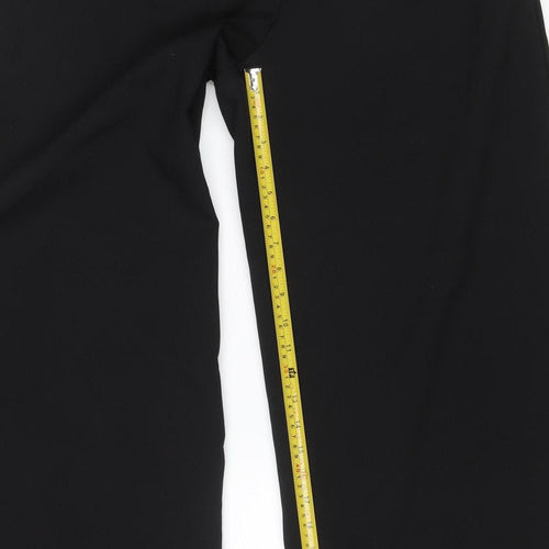 Nasty Gal Women’s Black UK 16 Wide-Leg Tailored Trousers Buckle Detail